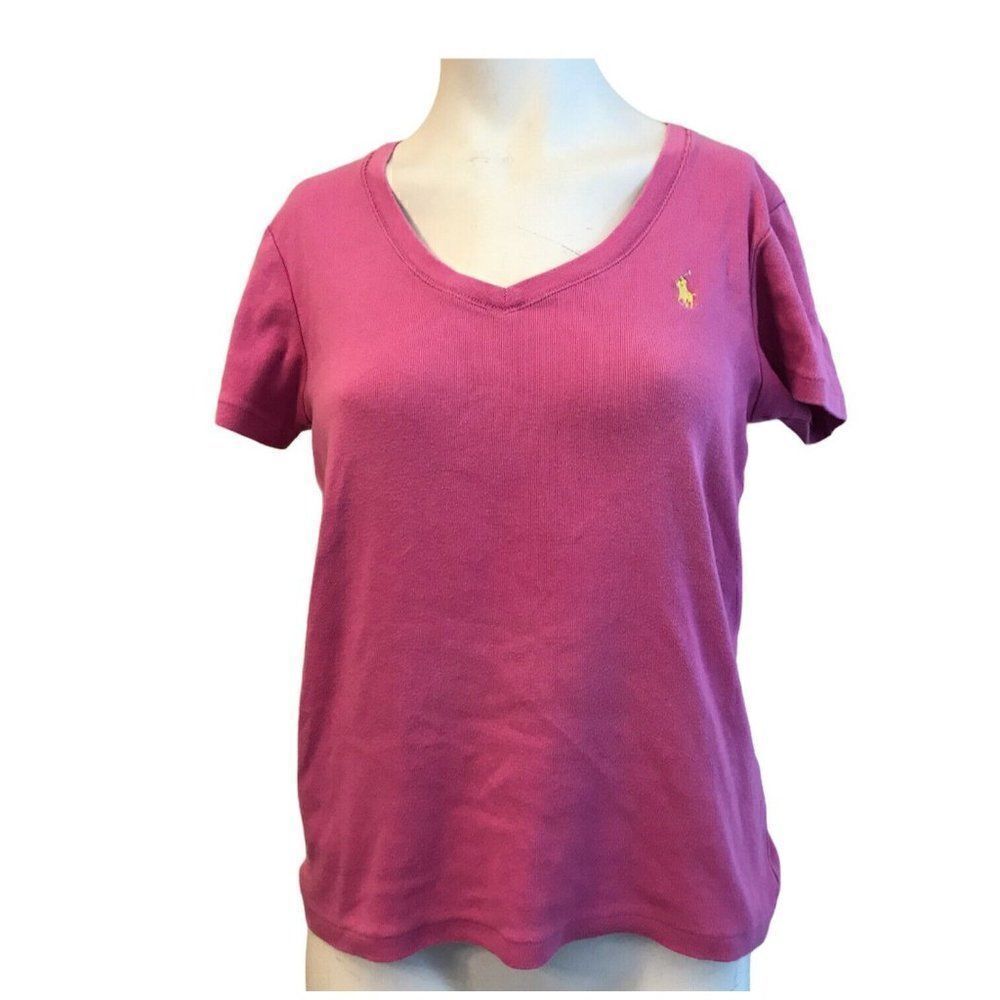 Ralph Lauren Sport Ladies Large Pink Top Pony Logo